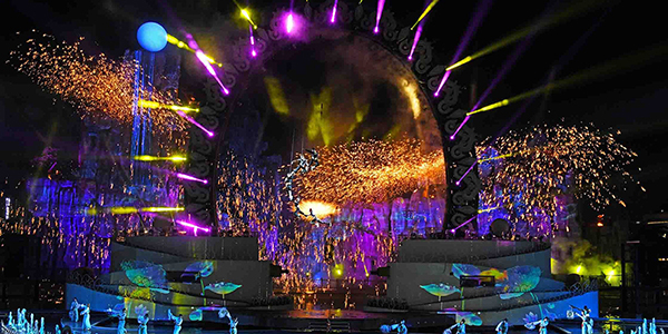 华南首个大型国风实景秀花都上演