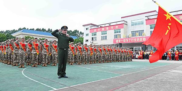 145名花都优秀青年光荣入伍